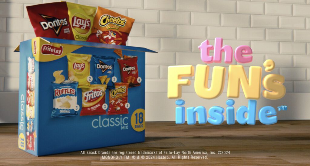 Snack multipack designed as a game box showing how kidult culture merges food, play and nostalgia