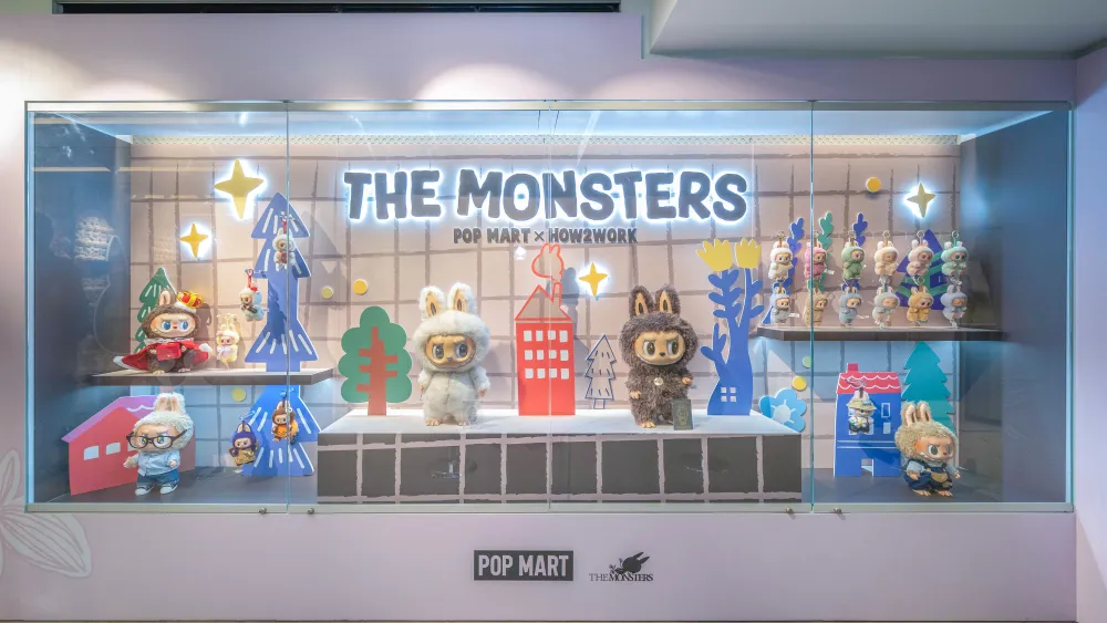 Collectible character figures displayed in retail reflecting kidult culture and emotional collecting