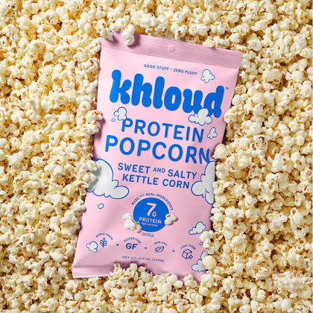 Khloud protein popcorn showcasing the expansion of protein into everyday snacking.