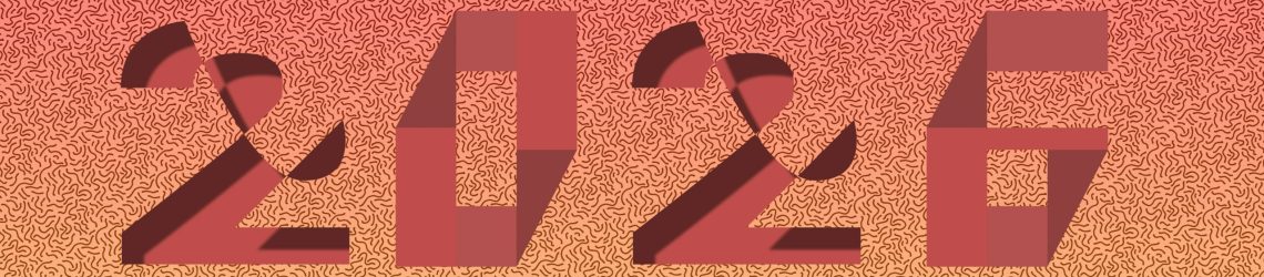 Abstract graphic composition representing graphic design trends 2026, where culture, expression and human creativity converge.